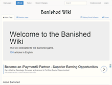 Tablet Screenshot of banished-wiki.com